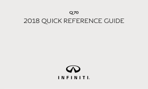 2018 Infiniti Q70 Quick Reference Guide